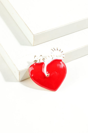 Broche de chat d’amour